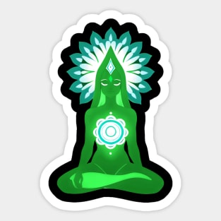 Aura Green Meditation 01 Sticker